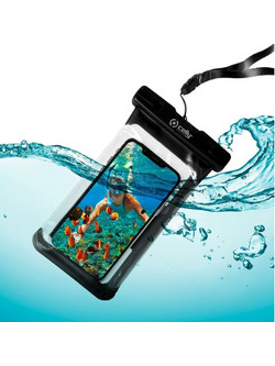 Αδιάβροχη Τσάντα Celly SPLASHBAG20BK Μαύρο PVC