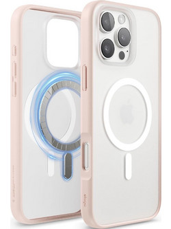 Θήκη Apple iPhone 16 Pro Max - Elago Magnetic Hybrid Ημιδιάφανη Σκληρή με MagSafe - Soft Feeling Clear / Lovely Pink (ES16MSHB69PRO-SFTRLPK)