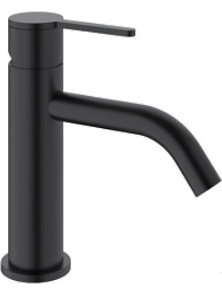 Carla 690311MB Μπαταρία Νιπτήρος Black Mat με Βαλβίδα
