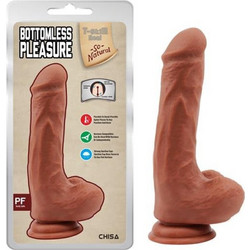 Chisa Novelties Bottomless Pleasure Latin Ρεαλιστικό Dildo με Βεντούζα & Όρχεις 20cm Latin