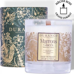 Durance candle MARRONS GLACES-Noel 2024-Αρωματικό Κερί με ξύλινο φυτίλι 280g