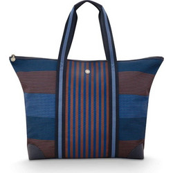 Τσάντα Tilda Tote Bag Large Stripe Blue 66x20x44cm