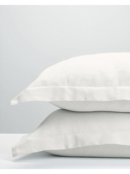 Μαξιλαροθήκες Oxford Satin White 50x70