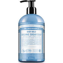 Dr. Bronner's Baby Unscented Organic Sugar Κρεμοσάπουνο 355ml