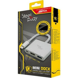 Steelplay - Mini Dock - USB-CHDMI Adapter (SwitchMac) Nintendo Switch NEW