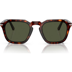 Persol PO3292/S 24/31 Ανδρικά Γυαλιά Ηλίου Τετράγωνα Κοκάλινα Καφέ με Πράσινο Polarized Φακό