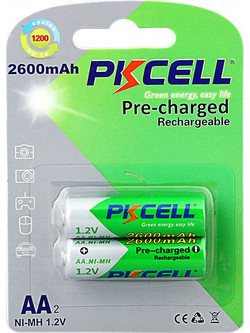Pkcell Rechargeable RTU AA 2600mAh 2τμχ