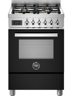 Bertazzoni PRO614LENET Κουζίνα Ηλεκτρική 69lt με Εστίες Αερίου 59.5cm