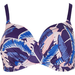 Bluepoint Bikini Top με Ενίσχυση Floral Μπλε Μωβ 23066133F-52