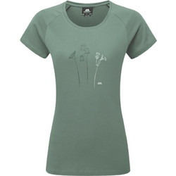 T-shirt γυναικείο Mountain Flower Tee Mountain Equipment Πράσινο