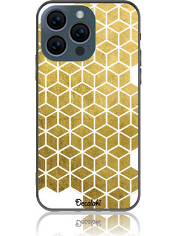 Gold Cubes Θήκη Κινητού Σχέδιο 50038 - iPhone, iPhone 15 Pro, Soft TPU Case