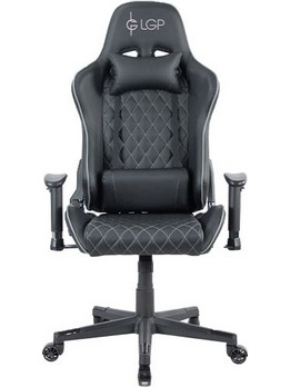 Lamtech LGP Shadow Καρέκλα Gaming Δερματίνης με Ρυθμιζόμενα Μπράτσα Μαύρη
