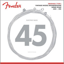 Fender 715M Σετ 4 Χορδές Ηλεκτρικού Μπάσου Pure Nickel 45-105"