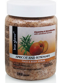 Bio Glow Apricot & Rosemary Face & Body Scrub Προσώπου 500ml