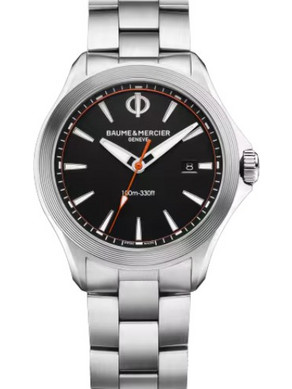 Baume & Mercier Clifton Ανδρικό Ρολόι με Ασημί Μεταλλικό Μπρασελέ M0A10412