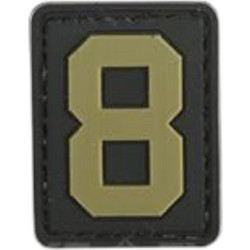 Pvc nume Σήμα Νούμερο 8 (Μαύρο/Χακί)