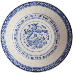 Πορσελάνινο Πιατάκι Cardinal Meat Plate White Blue Patterns