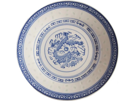 Πορσελάνινο Πιατάκι Cardinal Meat Plate White Blue Patterns