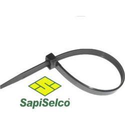 Δεματικά Καλωδίων Sapiselco 250Χ3.5 Μαύρο 100τμχ