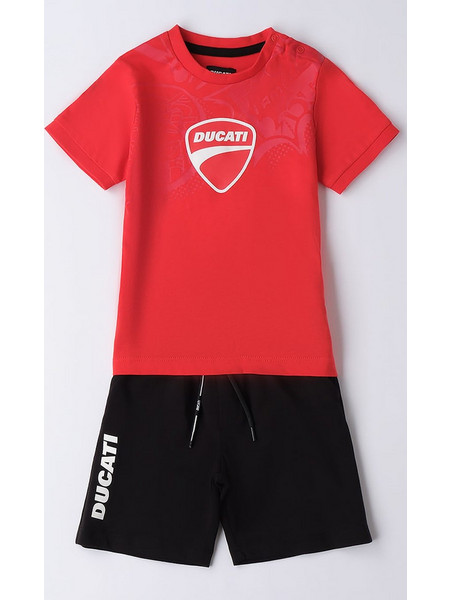Ducati Σετ με Βερμούδα 2Pcs Set Ss Tee+Short GB606-00-2236-326375 Κόκκινο Αγόρι