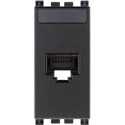 ARKE ΜΗΧΑΝΙΣΜΟΣ ΠΡΙΖΑΣ RJ45 NETSAFE CAT.6A FTP 1M ΓΚΡΙ VIMAR