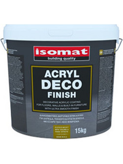 ISOMAT ACRYL-DECO FINISH ΑΚΡΥΛΙΚΟ ΕΠΙΧΡΙΣΜΑ ΛΕΥΚΟ 15KG (031081015)