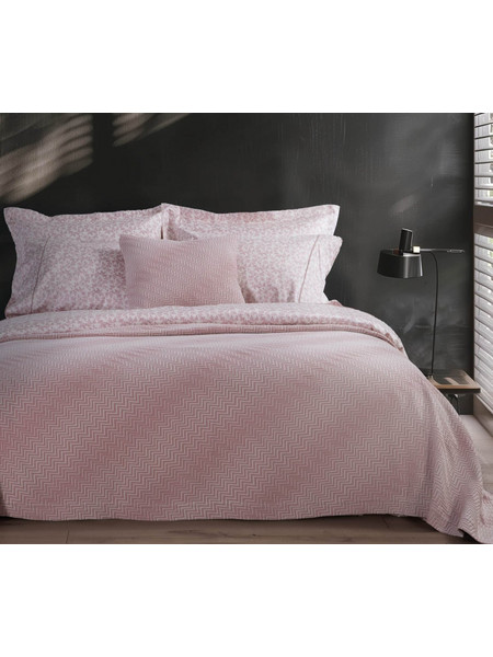 ΚΟΥΒΕΡΤΑ ΥΠΕΡΔΙΠΛΗ CHEVIE 230X250 NEF-NEF HOMEWARE PINK