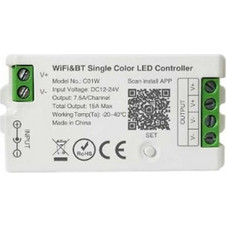 BMC Controller με Dimmer WiFi Tuya RF για ταινιες COD LED CCT απο 12v -24v - CWR1SNG