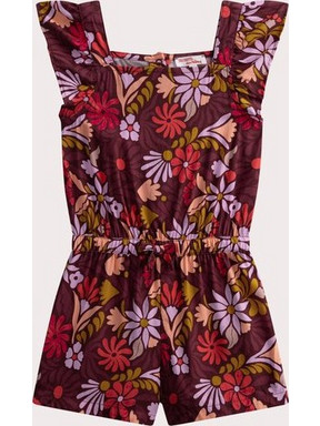 Παιδική Ολόσωμη Φόρμα για Κορίτσια Dark Floral ΠΟΛΥΧΡΩΜΟ