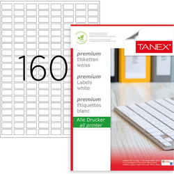Αυτοκόλλητες Ετικέτες Α4 Tanex 100φ. 22x12mm (160 στο φύλλο)