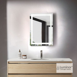Luminor Form Ορθογώνιος Καθρέπτης Μπάνιου Led Αφής Μεταλλικός FOR5070