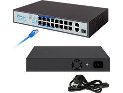 Extralink Virtus V3 Unmanaged L2 Switch με 16 Θύρες Ethernet 1Gbps και 2 SFP Θύρες