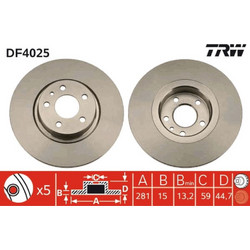 Trw Δισκόπλακα - DF4025