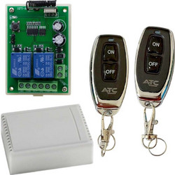 Kit 433Mhz 12V & 2 X Remote Control Garage Door KG12v Πλακέτα Εντολών & 2 Χ Τηλεχειριστήρια Γκαραζόπορτας