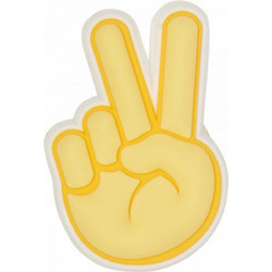 CROCS JIBBITZ CHARMS U PEACE HAND SIGN - 10007207-UNC
