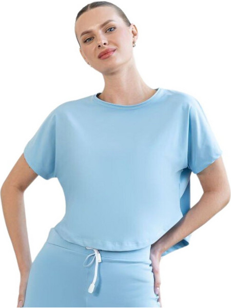 Yoga T-Shirt Low-High Lismina 043 Baby Blue