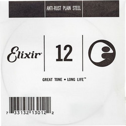 Elixir Strings Anti-Rust Χορδή Ηλεκτρικής Κιθάρας Plain Steel 12"