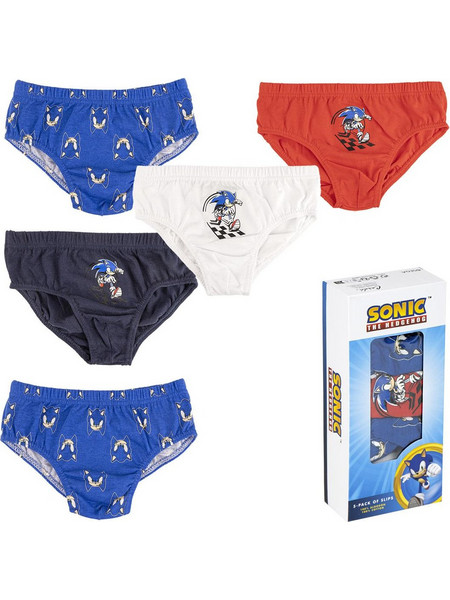 Σετ 5 Βρακάκια Sonic της Disney Μπλε Disney
