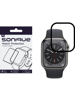 Watch Protection Sonique FlexGlass 7H Full Cover Apple Watch 7/8/9 41mm Μαύρο