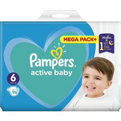 Pampers Active Baby Πάνες No6 13-18kg 96τμχ