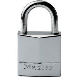 MasterLock Λουκέτο μπρούτζινο επινικελωμένο με λαιμό Inox 40mm