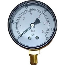 Μανόμετρο όρθιο 1/4" της ίντσας 6bar