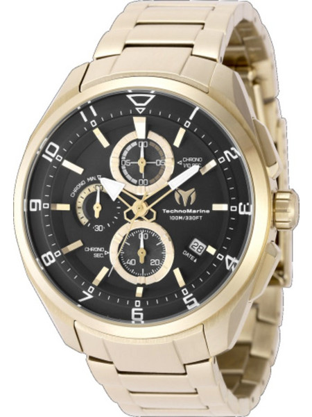 TechnoMarine Ocean Chronograph Ανδρικό Ρολόι Χρονογράφος με Μαύρο TM-318120