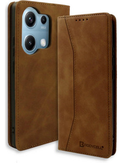 Bodycell Book Case Θήκη Πορτοφόλι Brown (Xiaomi Redmi Note 14S)