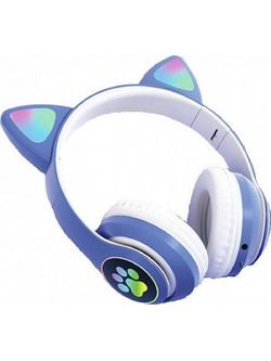 Cat STN-28 Ασύρματα Bluetooth Ακουστικά On Ear Μπλε