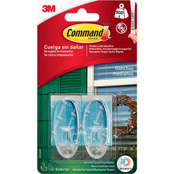 ΓΑΝΤΖΑΚΙ 3Μ COMMAND 17091AW OUTDOOR 2 ΤEM. ΔΙΑΦ