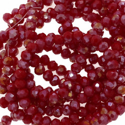 Ροδέλα Κρυστάλλινη Ταγιέ 2x3mm 226107186 100τεμαχια κοραλι 100