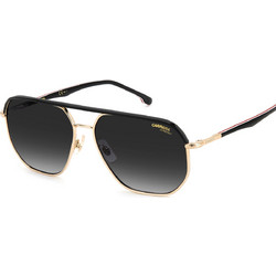 Carrera CA304/S W97 Ανδρικά Γυαλιά Ηλίου Aviator Μεταλλικά Μαύρα με Μαύρο Degradee Φακό