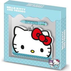 HELLO KITTY - Head - Gift Box - Diary + Pen