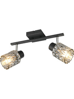 Φωτιστικό Οροφής- Σποτ Jack R86422032 2xE27 10W 37x16x21cm Black-Smoke RL Lighting
